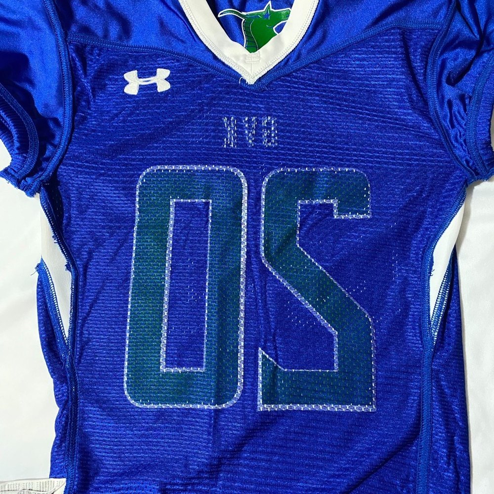 Authentic Under Armour GVK Football Jersey Shirt Size YMD Blue - Picture 5 of 6